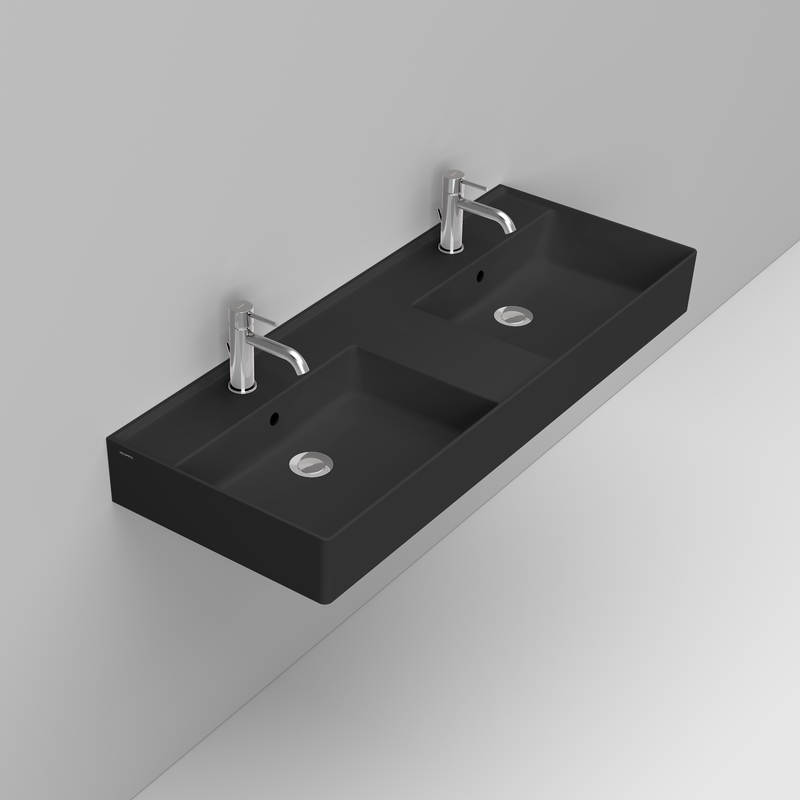 Ceramica Dolomite Basin 120×47 – Multiplo - Matt black