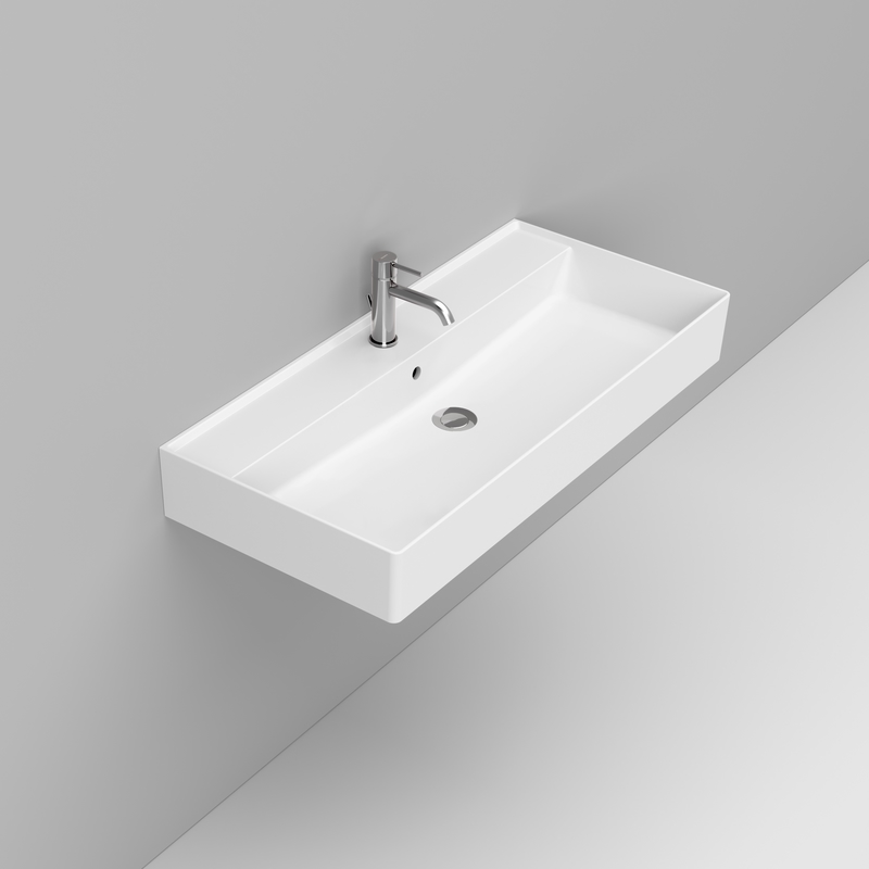 Ceramica Dolomite Basin 100×47 – Multiplo - Matt white