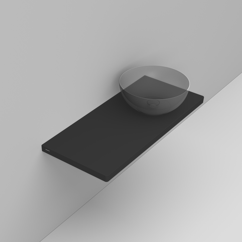 Ceramica Dolomite Flat ceramic top 106×47,5 right hole – Noemi - Matt black