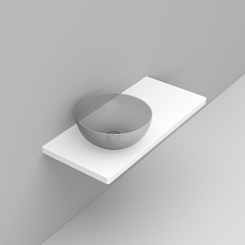 Ceramica Dolomite - D365241 - Flat ceramic top 106×47,5 left hole – Noemi