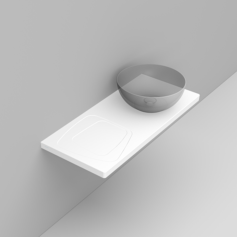 Ceramica Dolomite - D365641 - Oltre ceramic top 106×47,5 right hole – Noemi