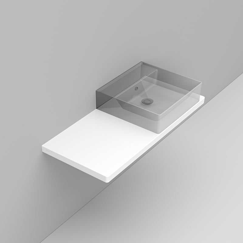 Ceramica Dolomite - D366141 - Flat ceramic top 106×47,5 right hole – Multiplo