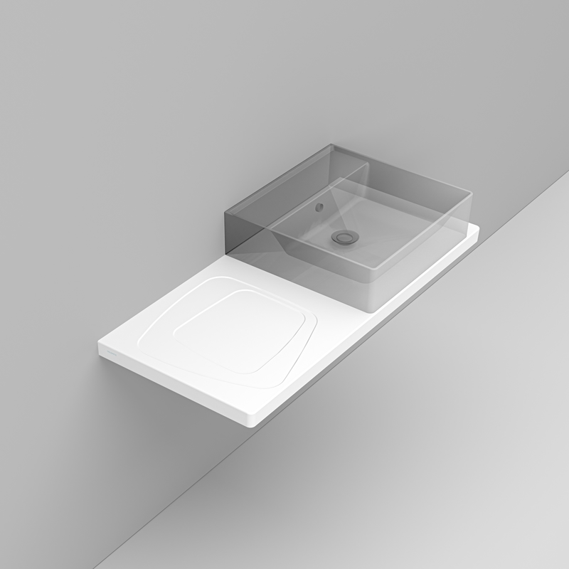 Ceramica Dolomite - D367641 - Oltre ceramic top 106×47,5 right hole – Multiplo