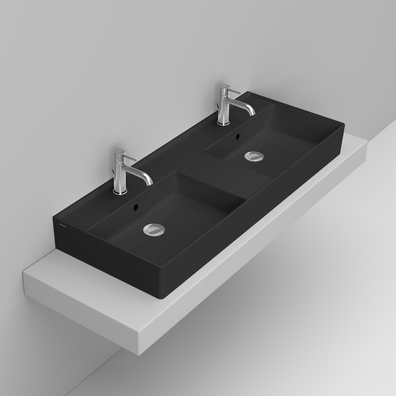 Ceramica Dolomite Vessel basin 120×47 – Multiplo - Matt black
