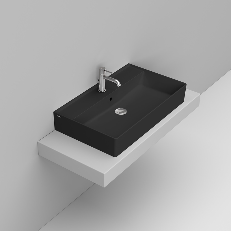 Ceramica Dolomite Vessel basin 80×47 – Multiplo - Matt black
