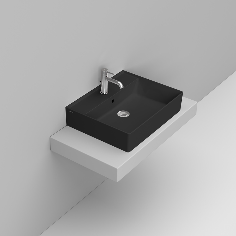 Ceramica Dolomite Vessel basin 60×47 – Multiplo - Matt black