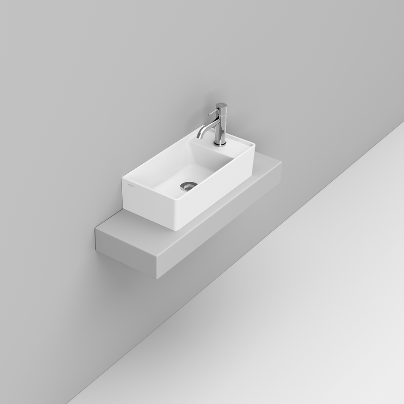 Ceramica Dolomite Lavabo à poser 50×25 – Multiplo - Blanc mat