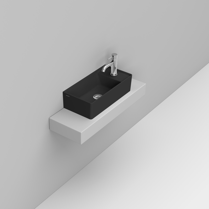 Ceramica Dolomite Lavabo à poser 50×25 – Multiplo - Noir mat