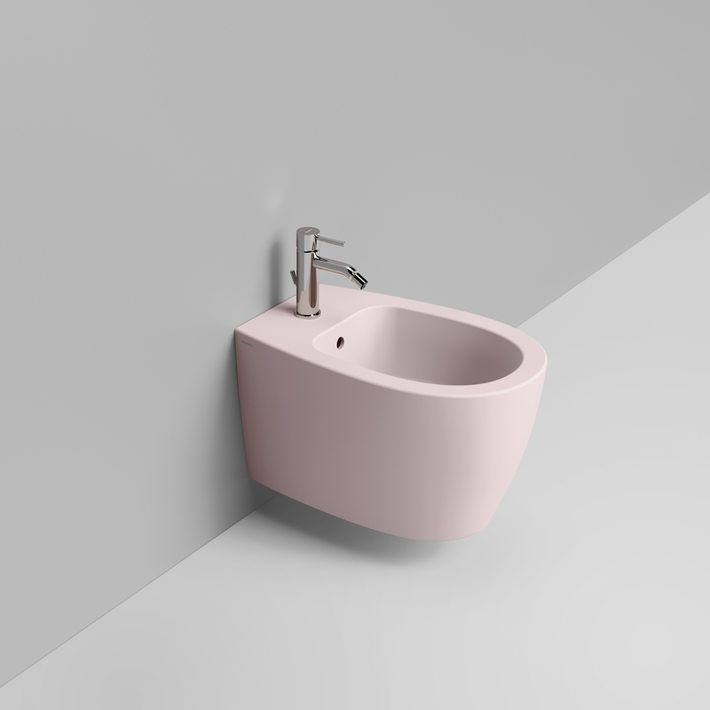 Ceramica Dolomite Wall hung bidet 36×54 – Niva - Antique pink