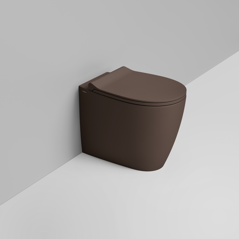 Ceramica Dolomite Back to wall bowl 36×54 – Niva - Matt alpine brown