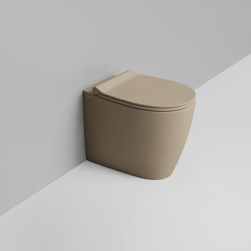 Ceramica Dolomite Back to wall bowl 36×54 – Niva - Matt natural beige
