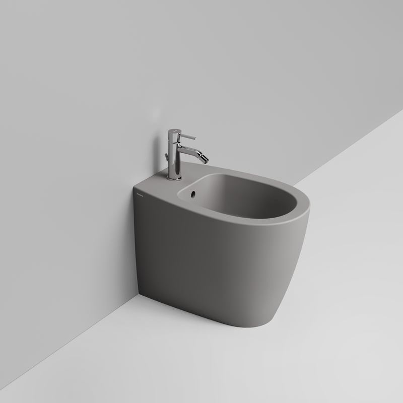 Ceramica Dolomite Back to wall bidet 36×54 – Niva - Concrete grey