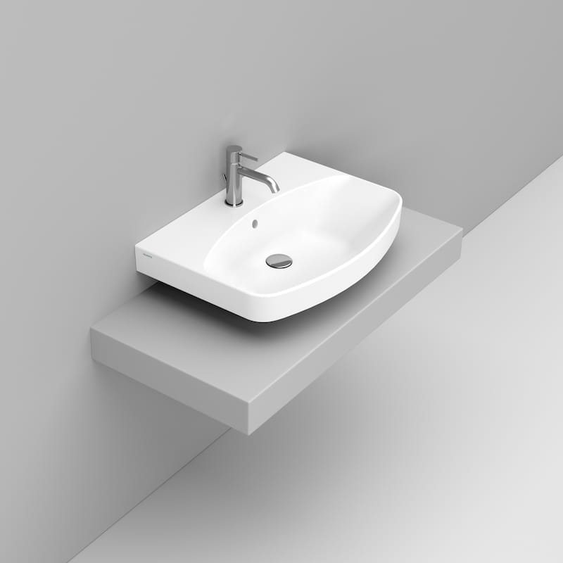 Ceramica Dolomite Vessel basin 65×48 – Mia - Matt White