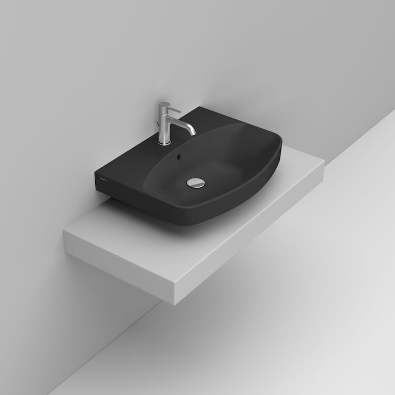 Ceramica Dolomite Vessel basin 65×48 – Mia - Matt Black