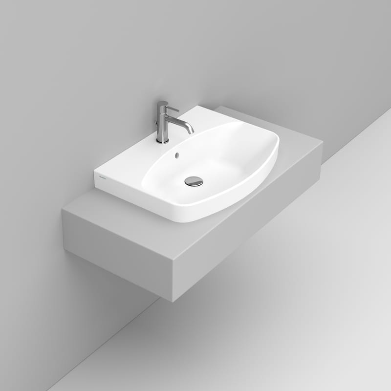 Ceramica Dolomite Countertop basin 65×48 – Mia - Matt White