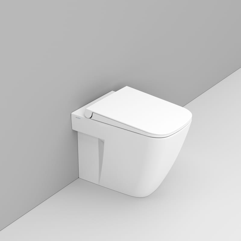 Ceramica Dolomite Back to wall bowl 36×54 – Mia - Matt White