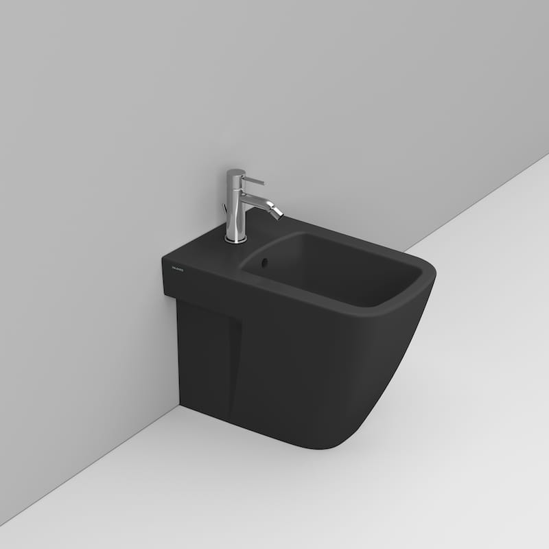 Ceramica Dolomite Back to wall bidet 36×54 – Mia - Matt Black