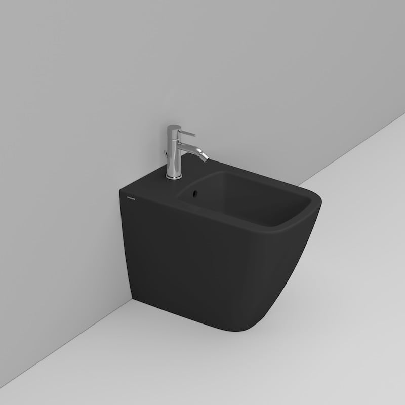 Ceramica Dolomite Back to wall bidet 36×54 – Mia+ - Matt Black