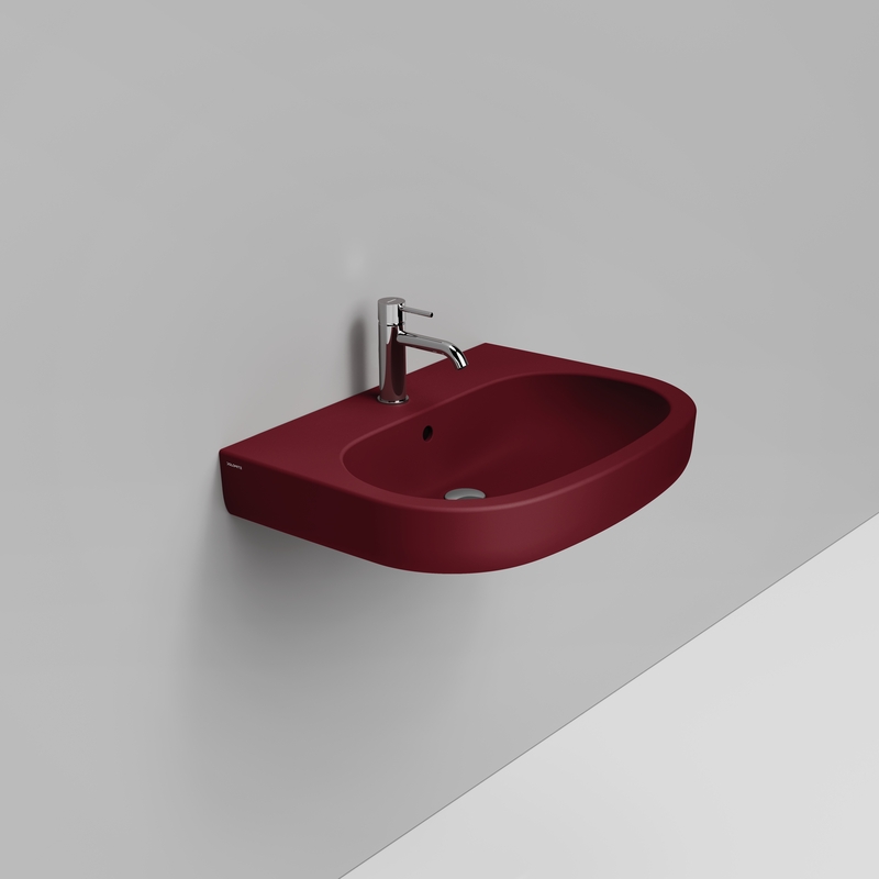 Ceramica Dolomite Lavabo 68×51 – Mirto - Rouge vin mat