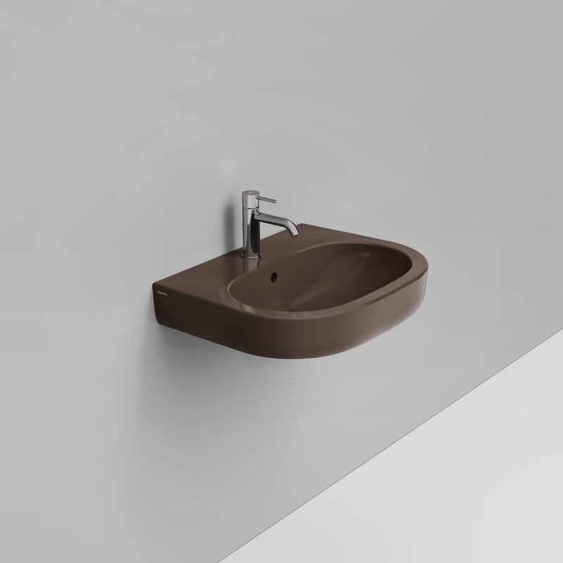 Ceramica Dolomite Lavabo 60×48 – Mirto - Marron alpin brillant