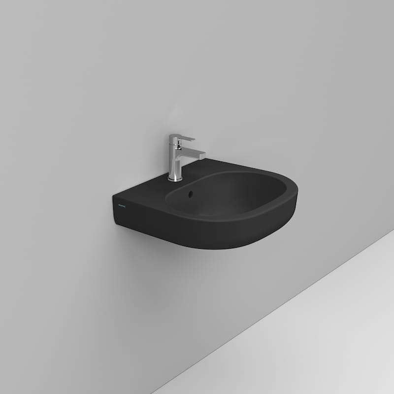 Ceramica Dolomite Basin 55×48 – Mirto - Matt Black