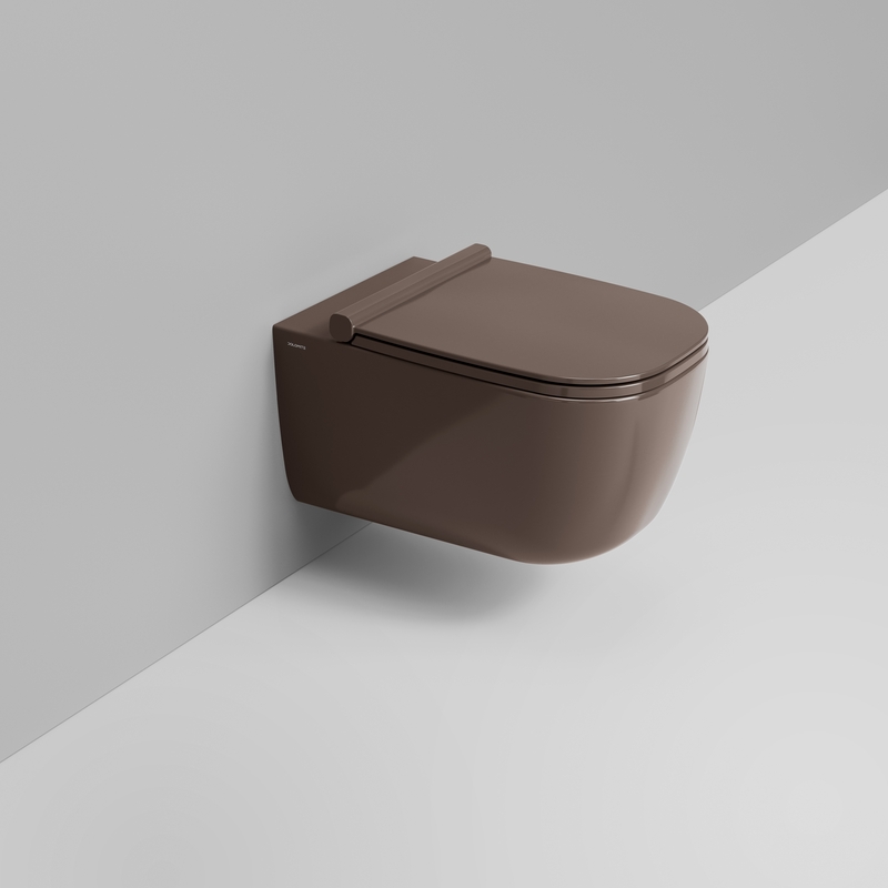 Ceramica Dolomite Wall hung bowl 36×55 – Mirto - Glossy alpine brown