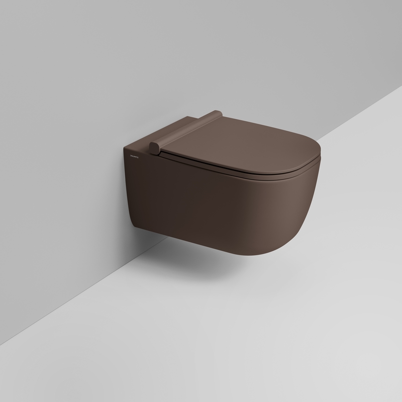 Ceramica Dolomite Wall hung bowl 36×55 – Mirto - Matt alpine brown