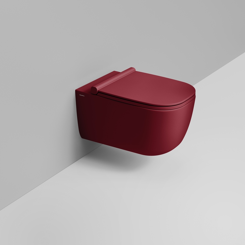 Ceramica Dolomite Wall hung bowl 36×55 – Mirto - Matt red wine