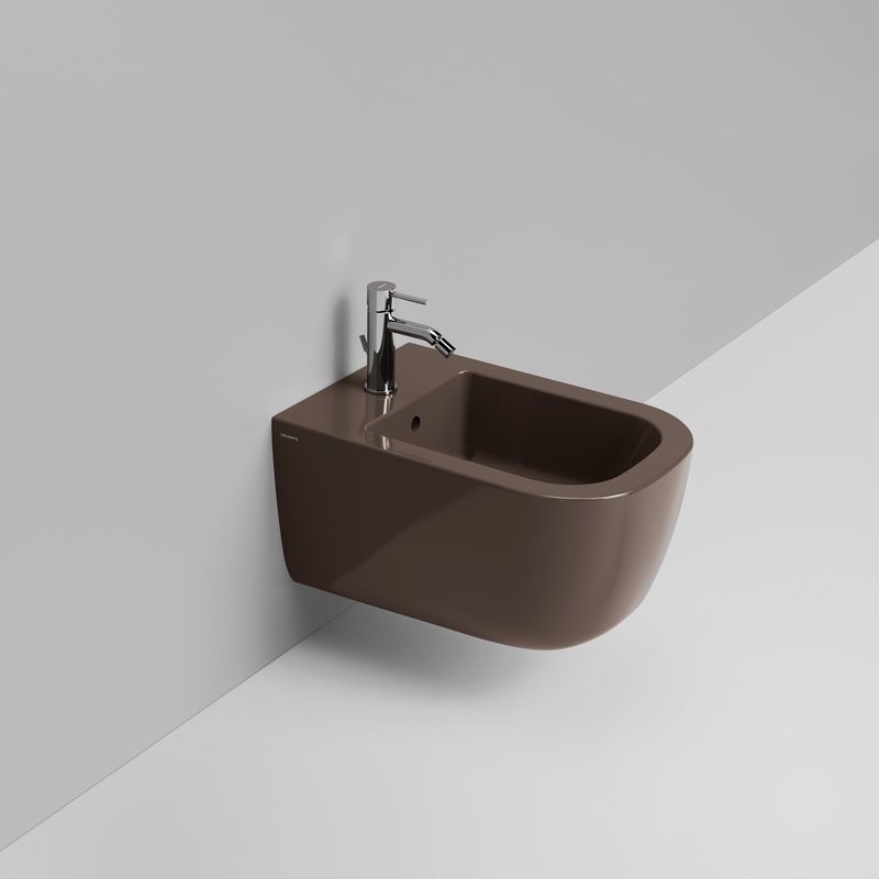 Ceramica Dolomite Wall hung bidet 36×55 – Mirto - Glossy alpine brown