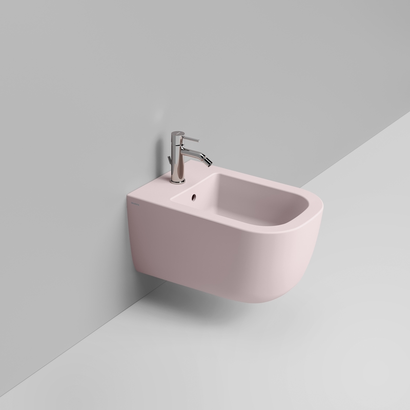 Ceramica Dolomite Wall hung bidet 36×55 – Mirto - Antique pink