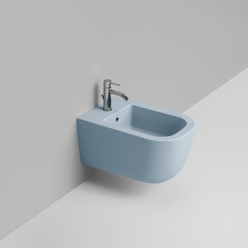 Ceramica Dolomite Wall hung bidet 36×55 – Mirto - Sky blue