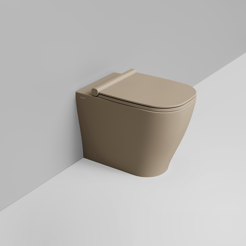 Ceramica Dolomite Back to wall bowl 36×55 – Mirto - Matt natural beige