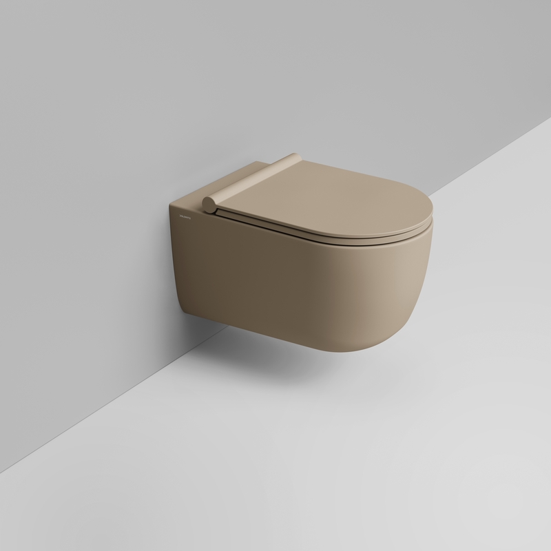 Ceramica Dolomite Wall hung bowl 36×55 – Mirto Round - Matt natural beige