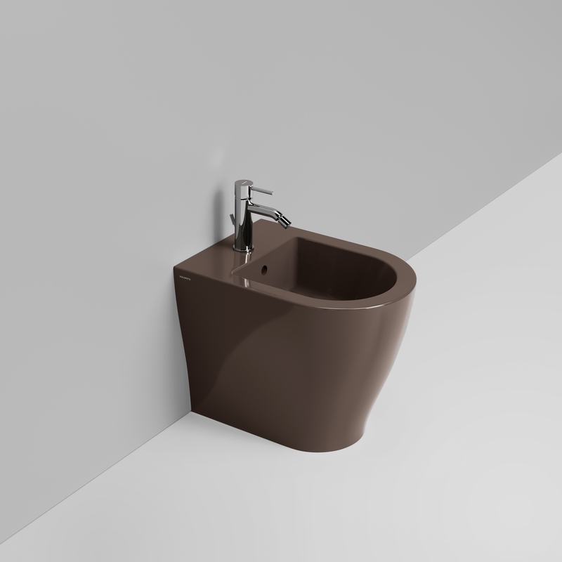 Ceramica Dolomite Bidet Back to wall  36×50 – Mirto Round Short - Marron alpin brillant