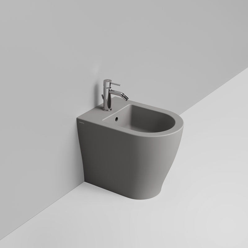 Ceramica Dolomite Bidet Back to wall  36×50 – Mirto Round Short - Gris béton