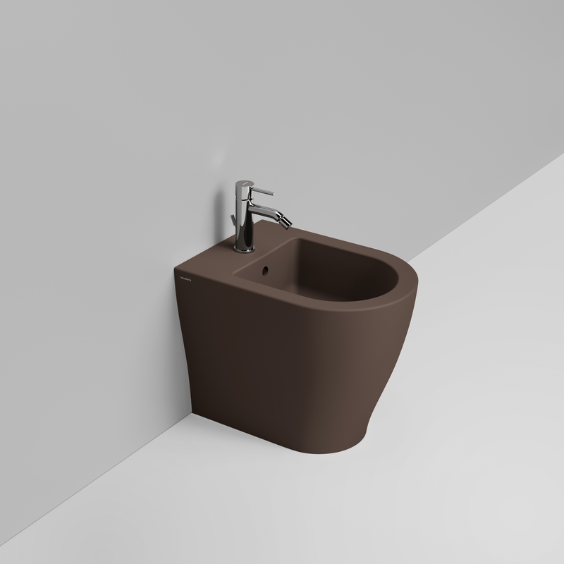 Ceramica Dolomite Bidet Back to wall  36×50 – Mirto Round Short - Marron alpin mat