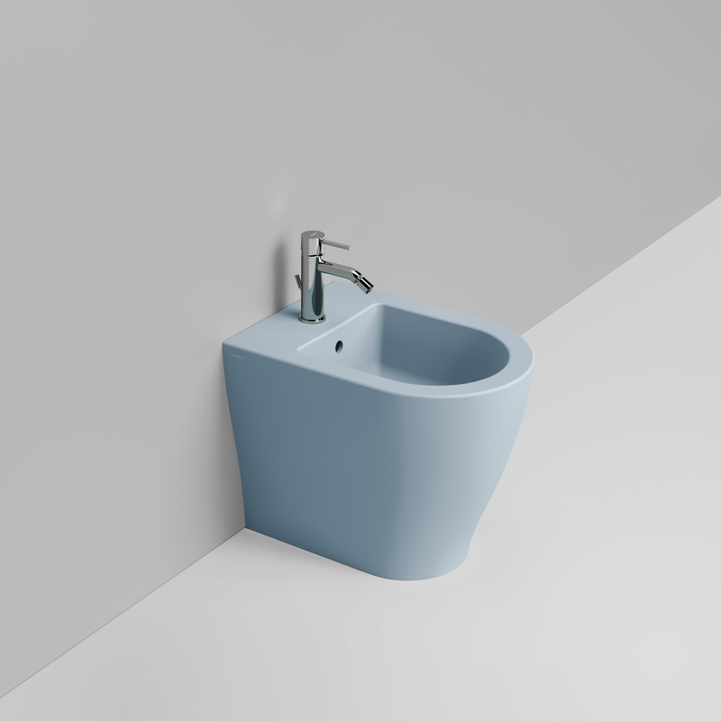 Ceramica Dolomite Bidet Back to wall  36×50 – Mirto Round Short - Bleu ciel
