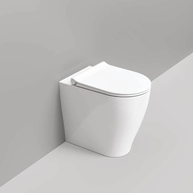Ceramica Dolomite - D474601 - Back to wall vortex bowl 36x55x48 – Mirto Round Tall