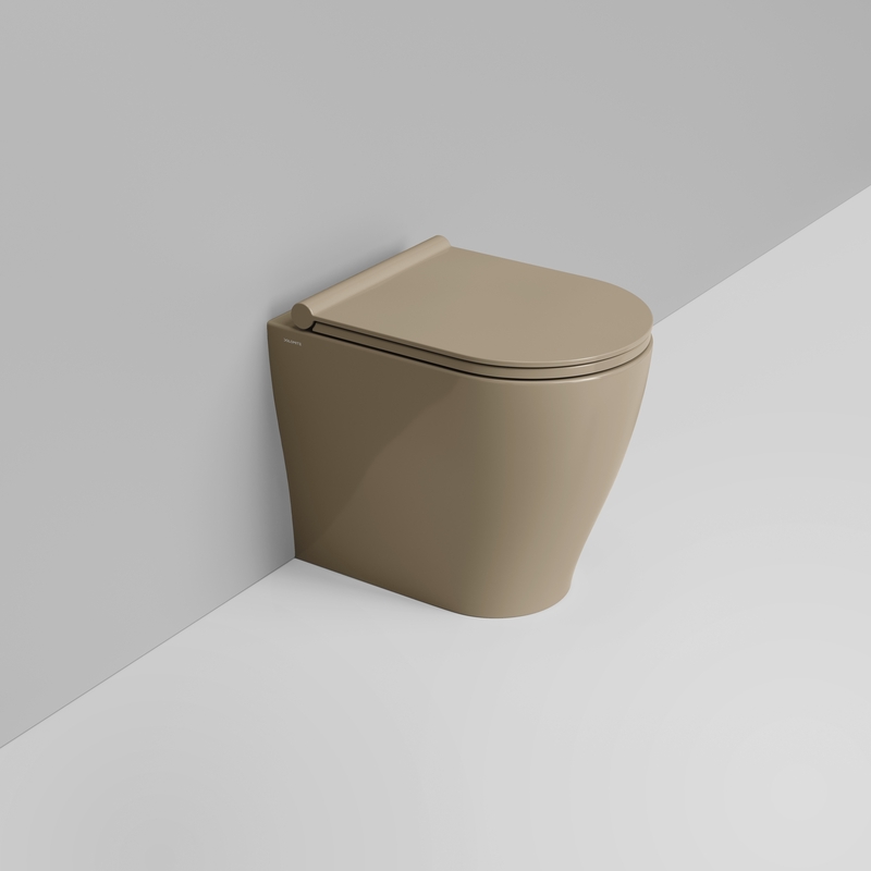 Ceramica Dolomite Cuvette Back to wall vortex 36×50 – Mirto Round Short - Beige naturel brillant