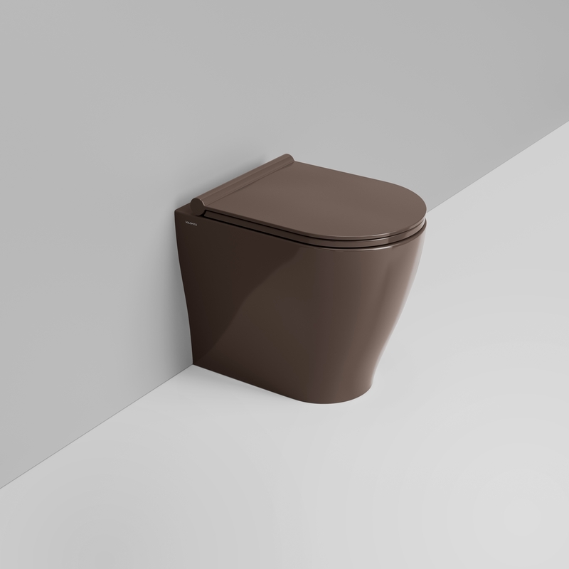 Ceramica Dolomite Cuvette Back to wall vortex 36×50 – Mirto Round Short - Marron alpin brillant