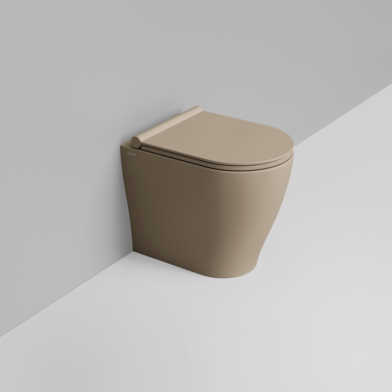 Ceramica Dolomite Cuvette Back to wall vortex 36×50 – Mirto Round Short - Beige naturel mat