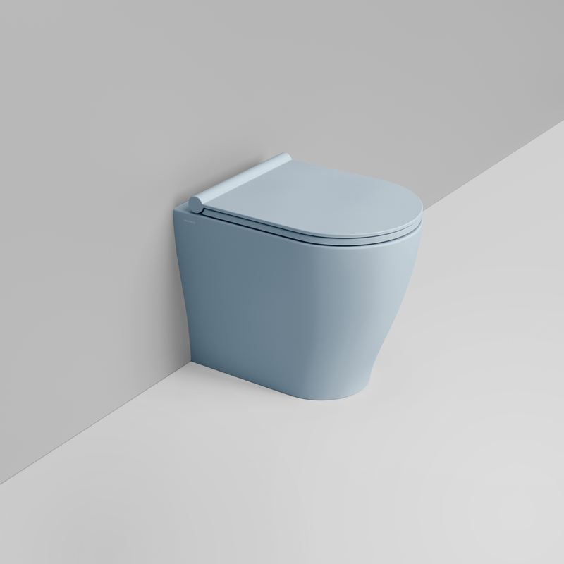 Ceramica Dolomite Cuvette Back to wall vortex 36×50 – Mirto Round Short - Bleu ciel