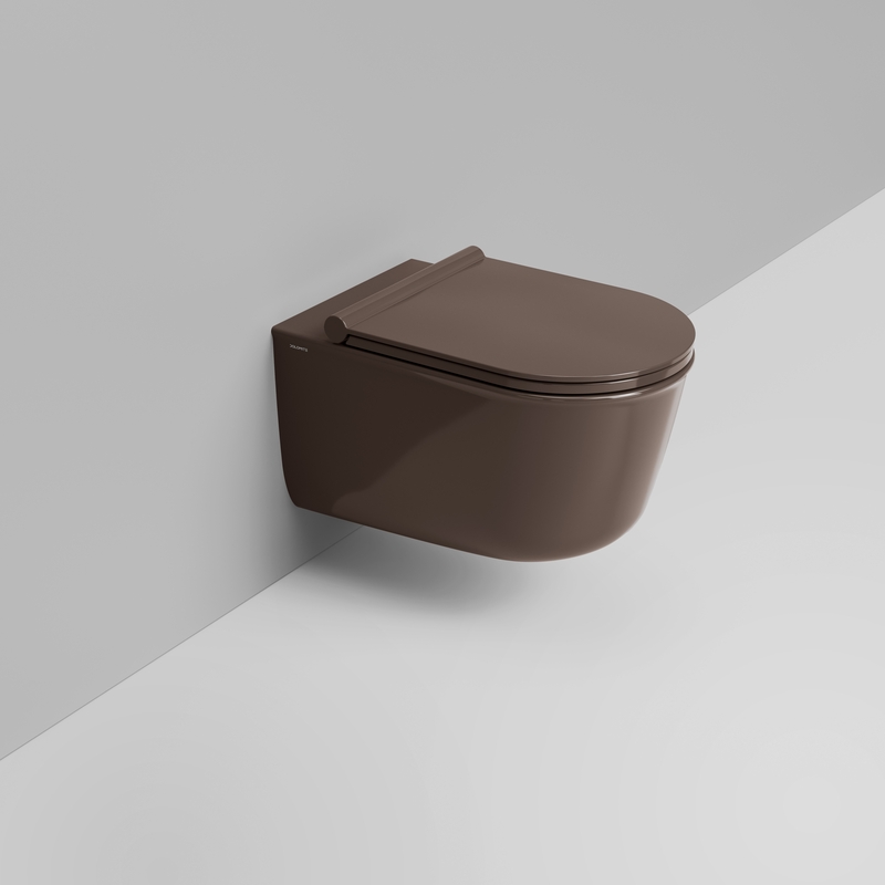Ceramica Dolomite Wall hung bowl 36×55 – Mayka - Glossy alpine brown