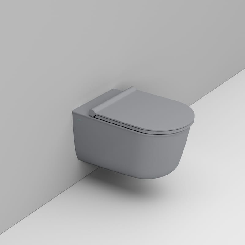 Ceramica Dolomite Wall hung bowl 36×55 – Mayka - Concrete Grey