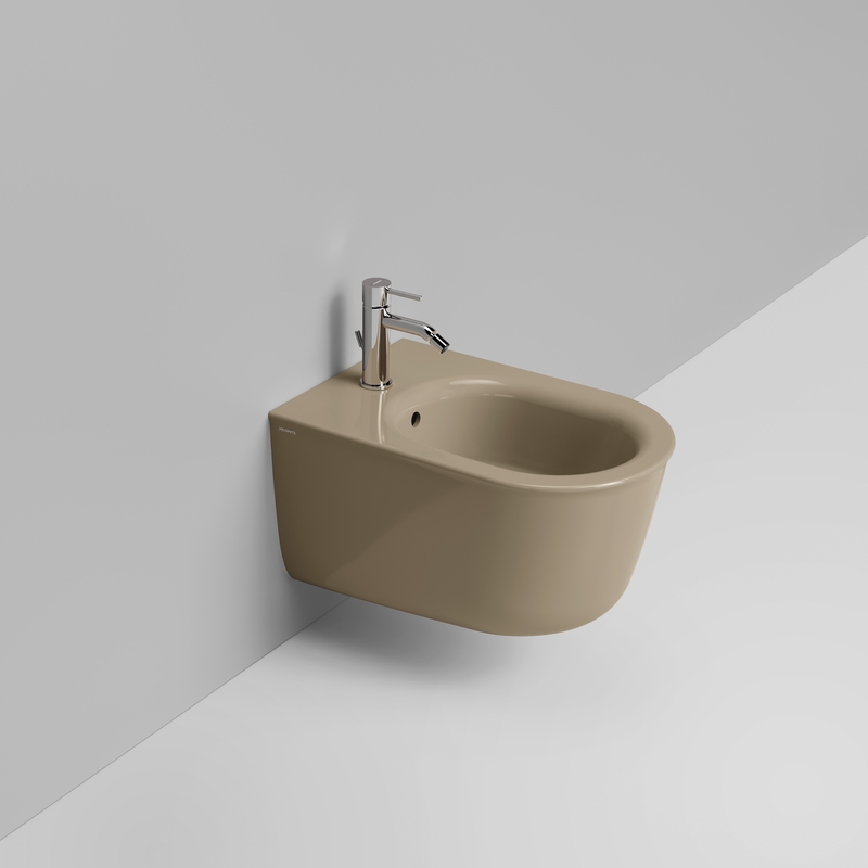 Ceramica Dolomite Wall hung bidet 36×55 – Mayka - Glossy natural beige