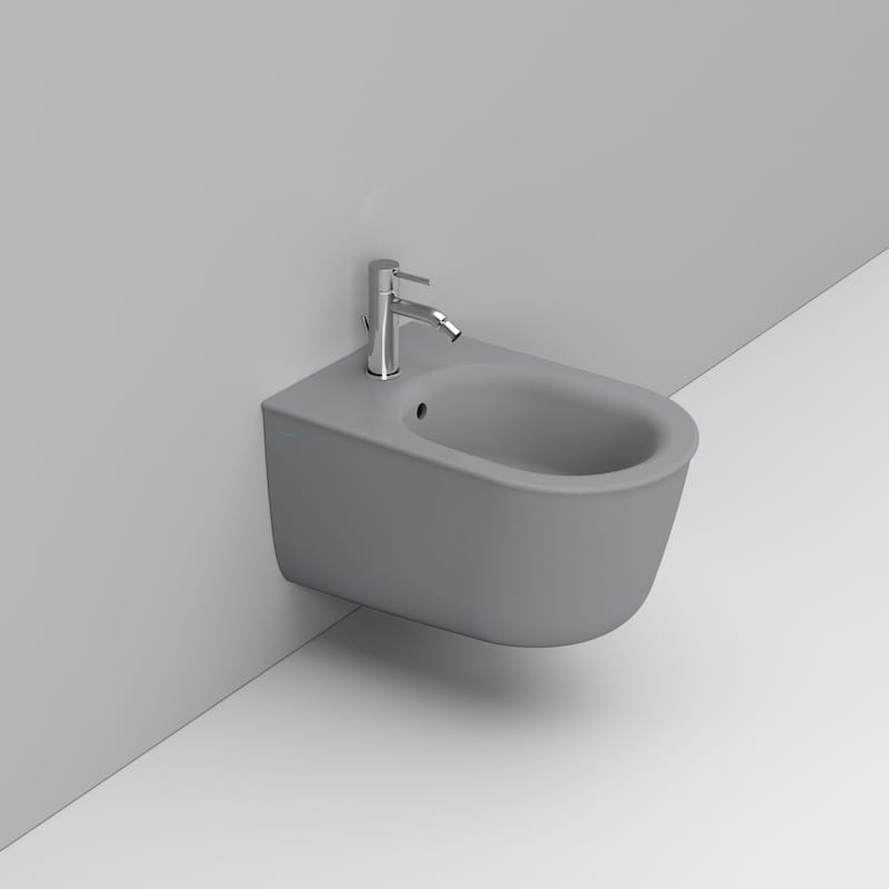 Ceramica Dolomite Wall hung bidet 36×55 – Mayka - Concrete Grey