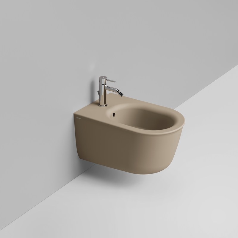 Ceramica Dolomite Wall hung bidet 36×55 – Mayka - Matt natural beige