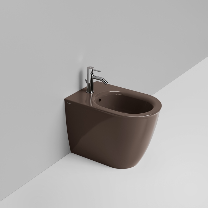 Ceramica Dolomite Back to wall bidet 36×55 – Mayka - Glossy alpine brown
