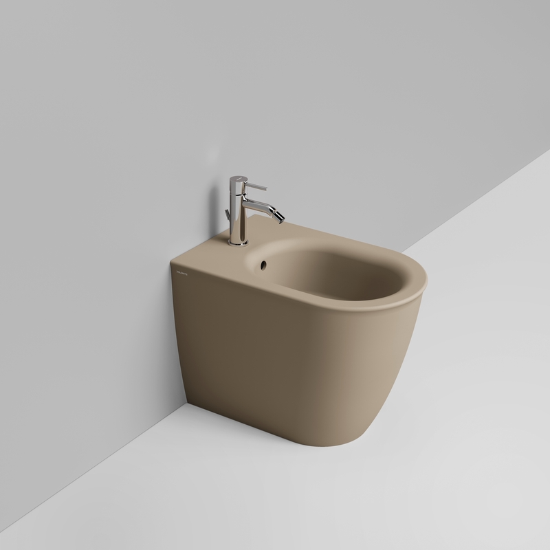 Ceramica Dolomite Back to wall bidet 36×55 – Mayka - Matt natural beige