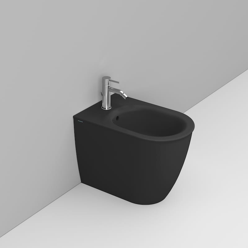 Ceramica Dolomite Back to wall bidet 36×55 – Mayka - Matt Black